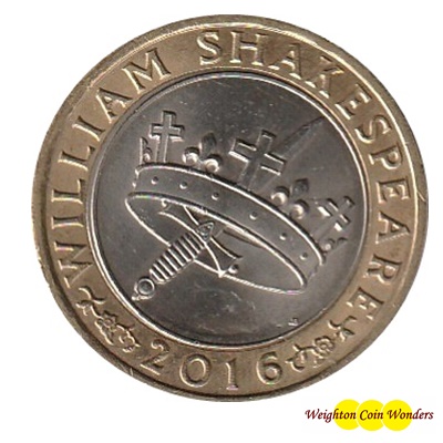2016 £2 Coin - Shakespeare Histories